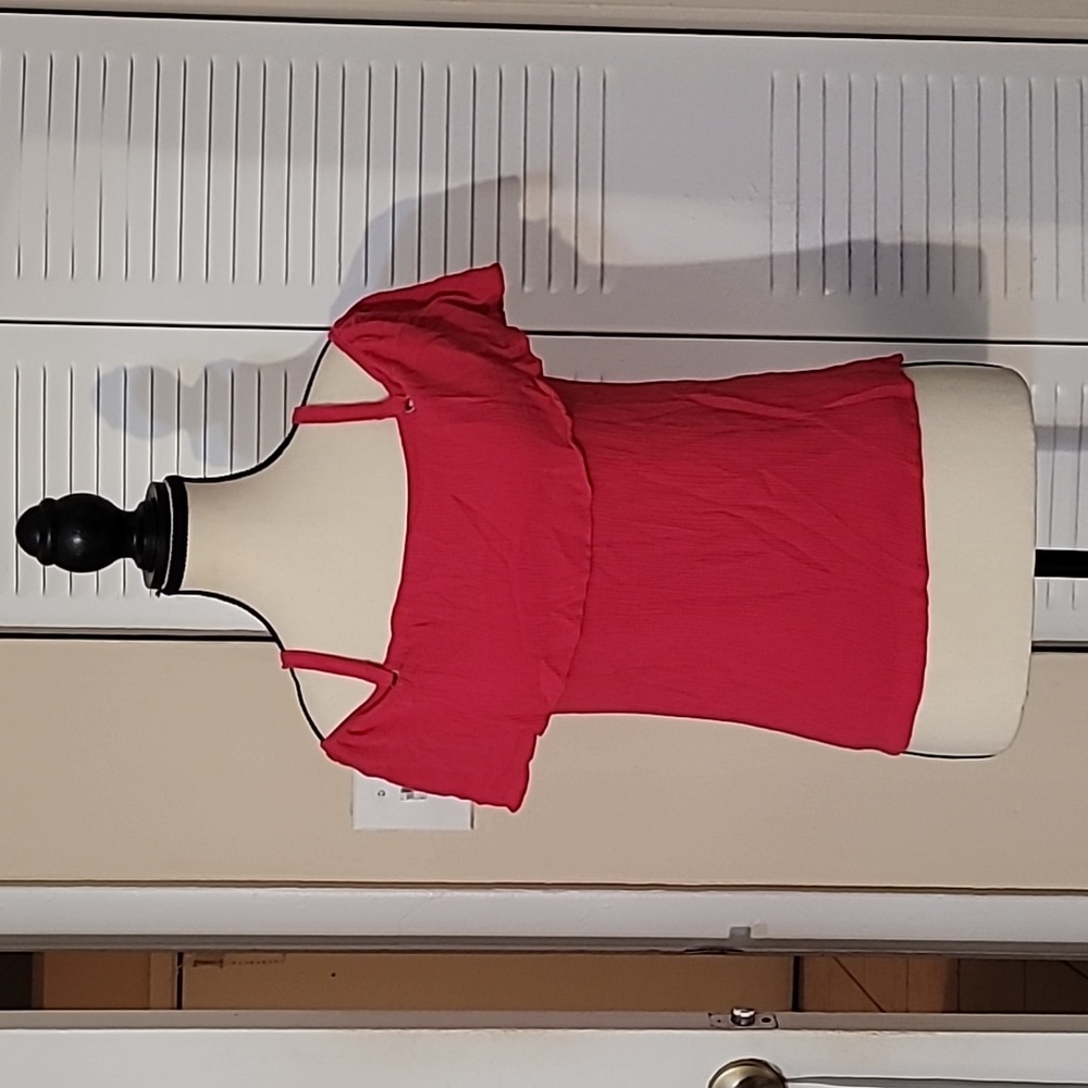 Hot Pink Size XS ruffle woman's top
